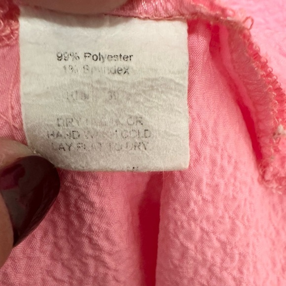 Show Me Your Mumu Johns Button Down Shirt Dress Electric Pink XL+ Neon Oversized - Picture 8 of 10